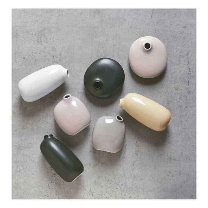 Jarrón de porcelana Sacco 01 | Negro- Imagen del producto n°1