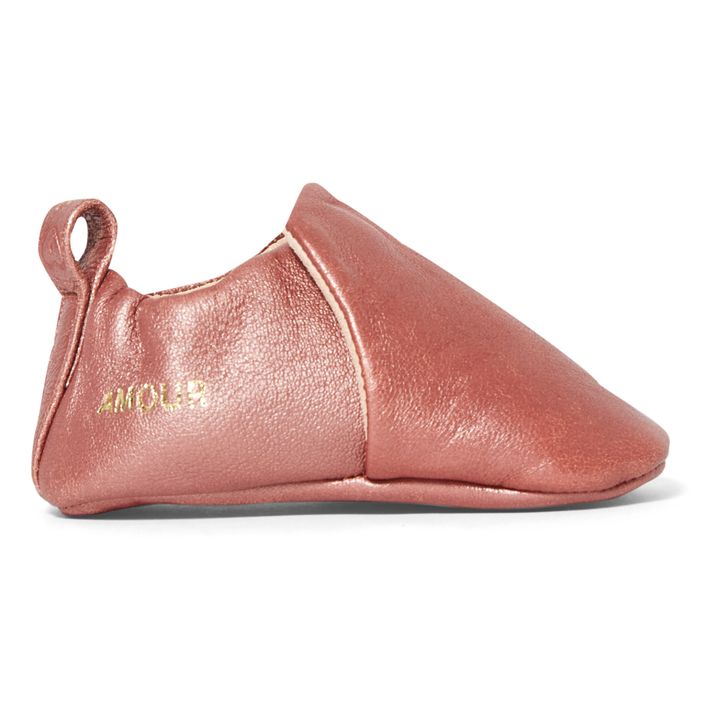 Pantuflas Suaves Iirdiscentes Oro rosado- Imagen del producto n°0