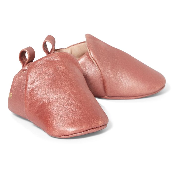 Pantuflas Suaves Iirdiscentes Oro rosado- Imagen del producto n°1