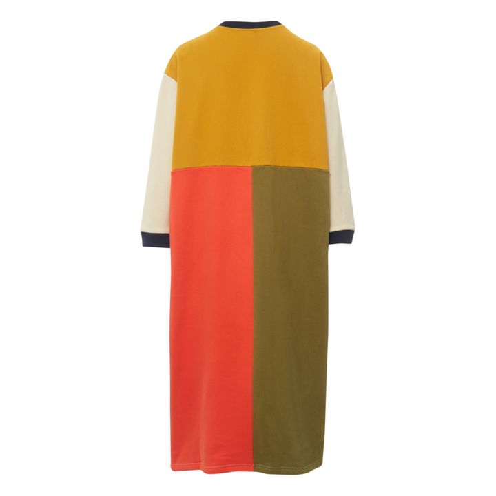 Vestido de muletón Anders Patchwork Negro- Imagen del producto n°1