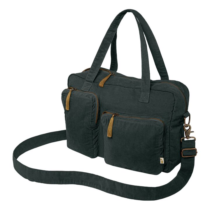 Organic Cotton Changing Bag | Dark Grey S021- Product image n°0