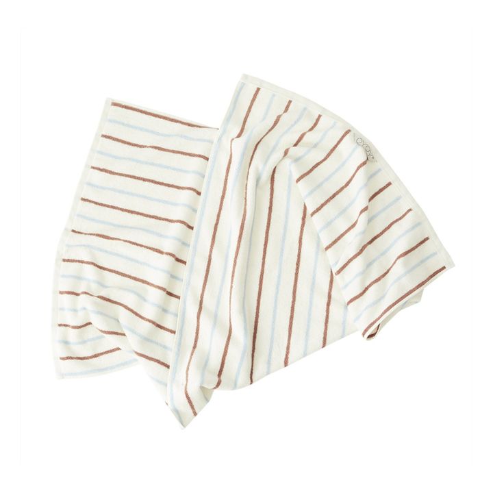 Raita Organic Cotton Bath Towel | Blanc/Écru- Imagen del producto n°0
