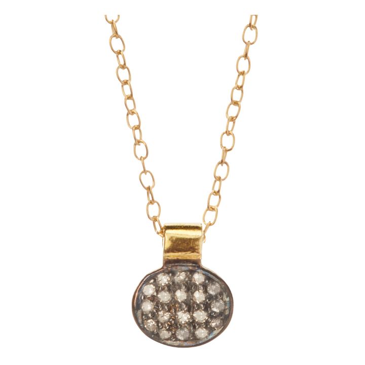 Collar pequeño Arno | Negro - Dorado - Blanco- Imagen del producto n°0