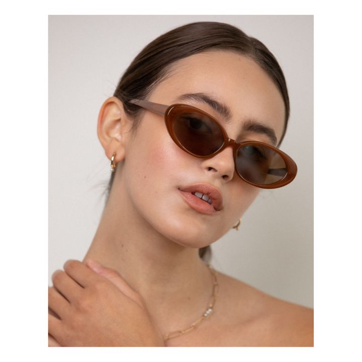 Lunettes de Soleil The Poet | Chocolat- Image produit n°0
