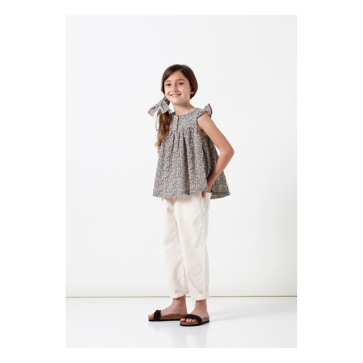 Top Coton Bio Leopard Camel- Image produit n°1