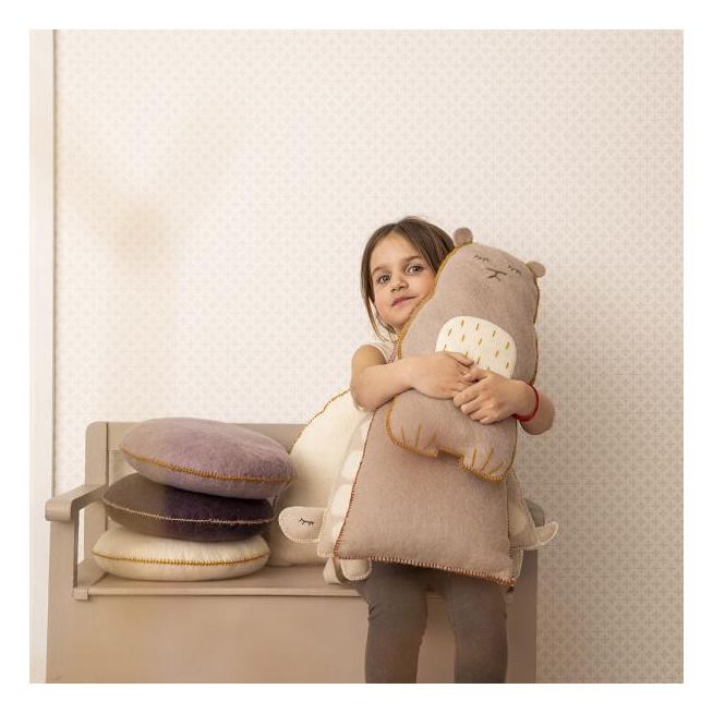 Pasu Grizzly Felt Cushion | Light grey- Product image n°4