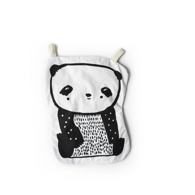 Doudou sensoriel Panda | Blanc- Image produit n°0