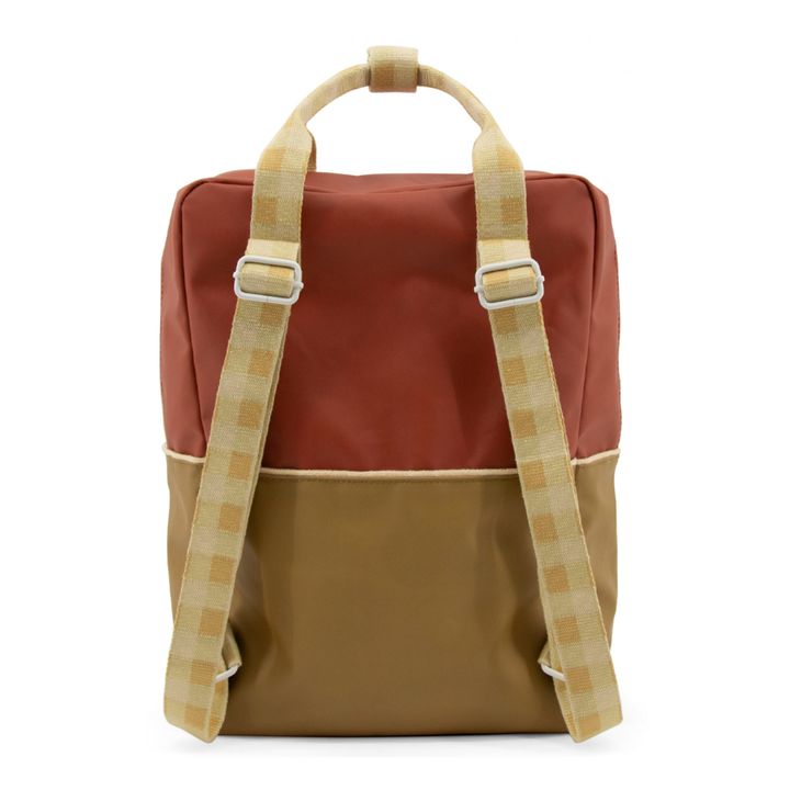 Mochila Color Blocking Marrón- Imagen del producto n°4