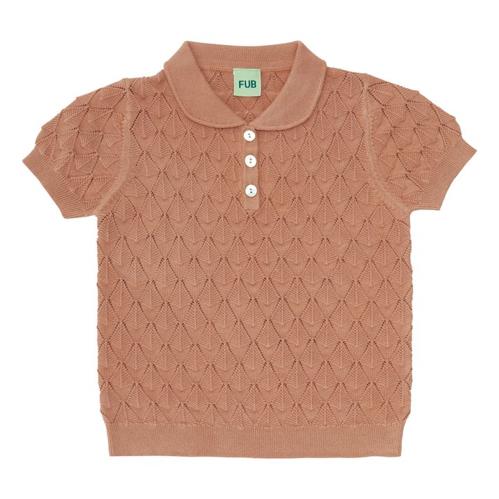 Polo de punto de algodón orgánico | Rosa Palo- Imagen del producto n°0