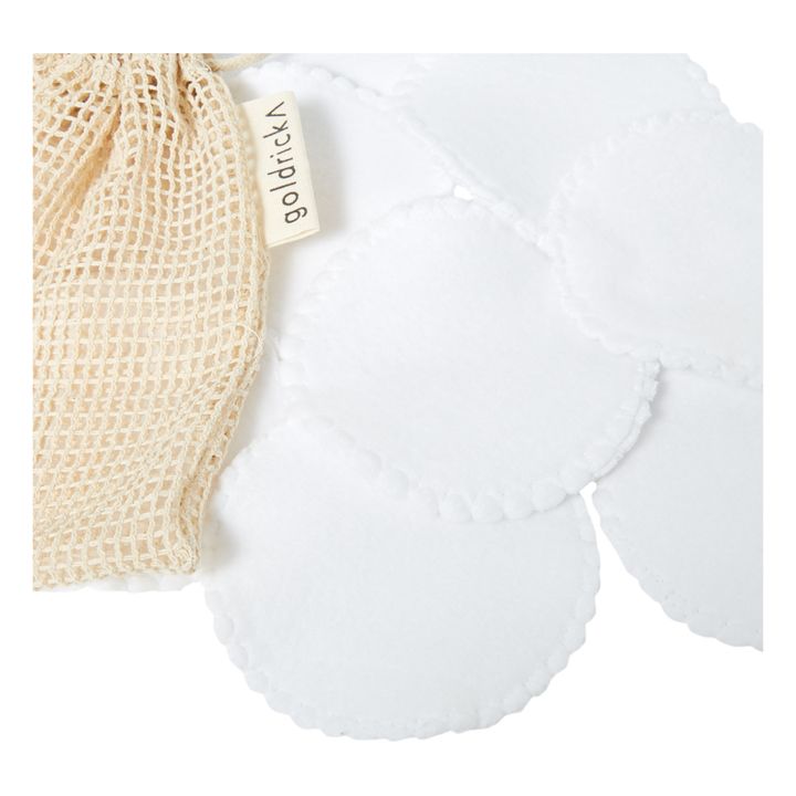 Algodones orgánicos reutilizables - Set de 15 | Blanco- Imagen del producto n°4