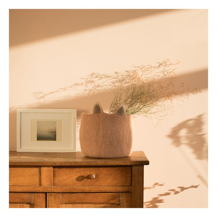 Pasu Fox Felt Basket | Pink- Product image n°1