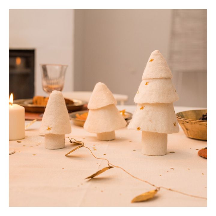 Dekorativer Weihnachtsbaum aus Filz - 3er-Set- Produktbild Nr. 1