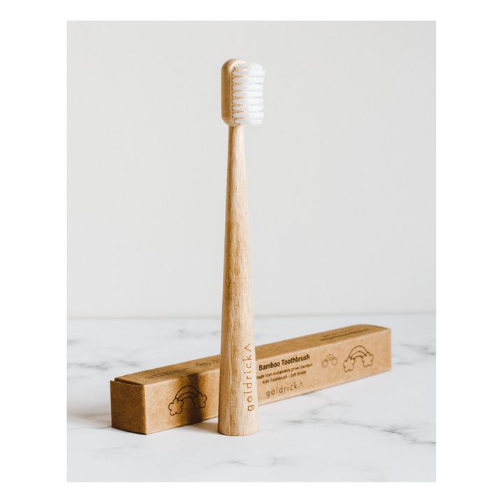 Brosse à dent pour enfant en bambou | Bois clair- Image produit n°1