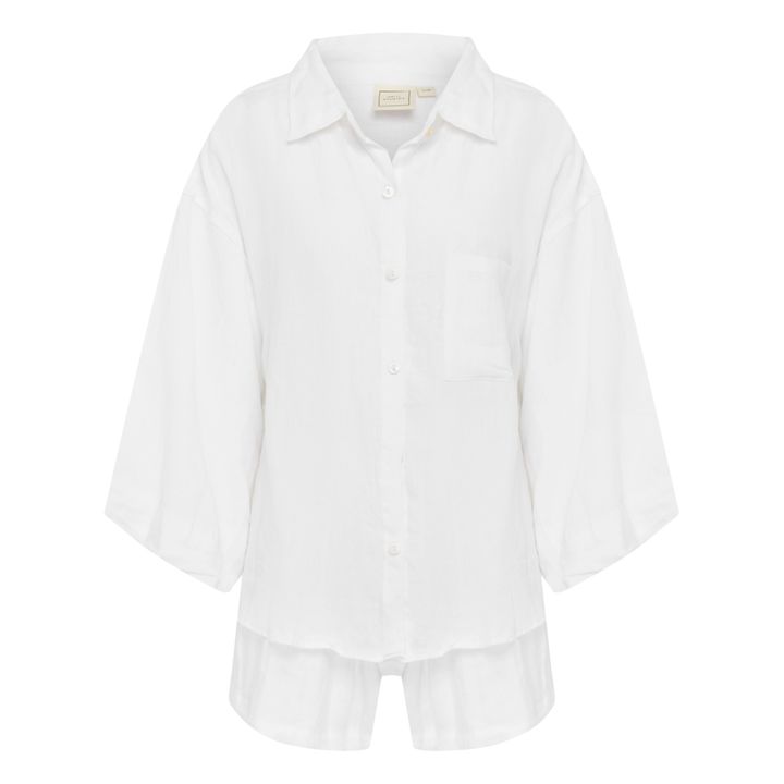 Conjunto 03 de lino | Blanco- Imagen del producto n°0