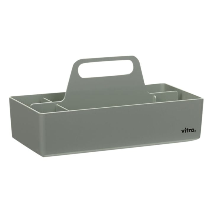 Porta-oggetti, modello: Toolbox, in plastica riciclata - Arik Levy | Grigio muschio- Immagine del prodotto n°0