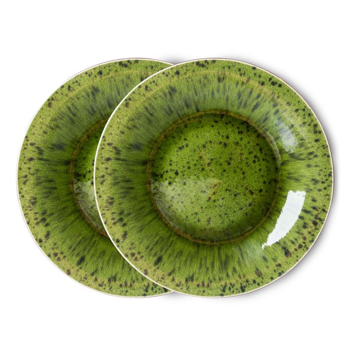The Emeralds Plates - Set of 2 Green- Product image n°0