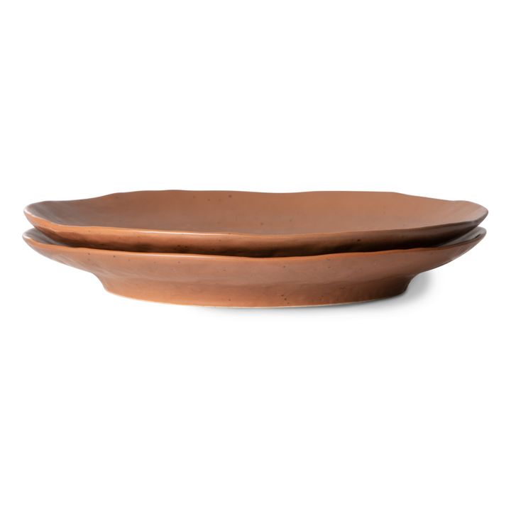Bold & Basic Plates - Set of 2 Terracotta- Product image n°1