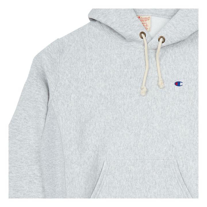 Felpa con cappuccio - Collezione Adulto - Grigio chiné- Immagine del prodotto n°1