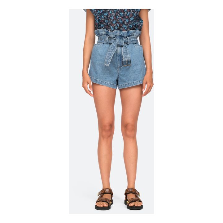 Pantaloncini Vida, in denim Blu- Immagine del prodotto n°2