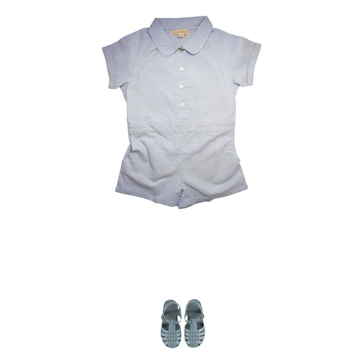 Kurzer Overall Chambray Bio-Baumwolle Denim- Produktbild Nr. 1