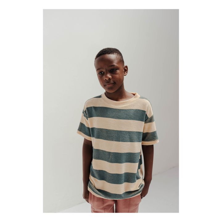 T-shirt a righe, in cotone biologico Giallo- Immagine del prodotto n°3