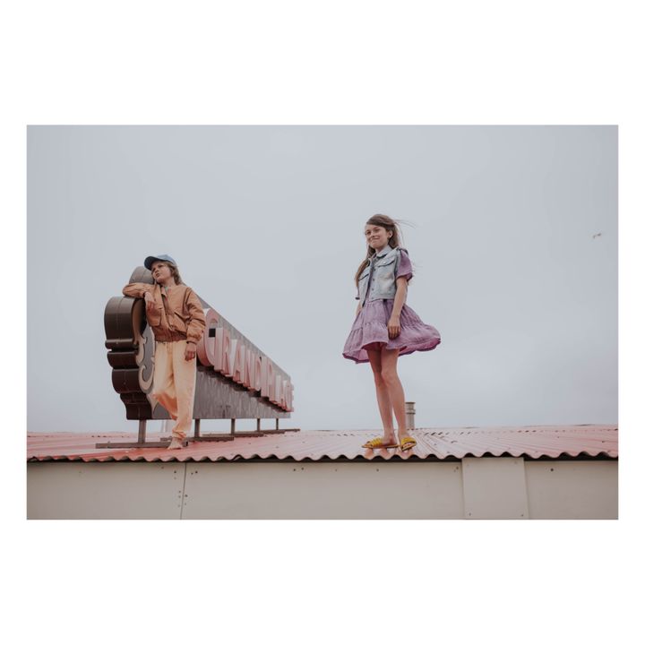 Robe Coton Bio Violet- Image produit n°1