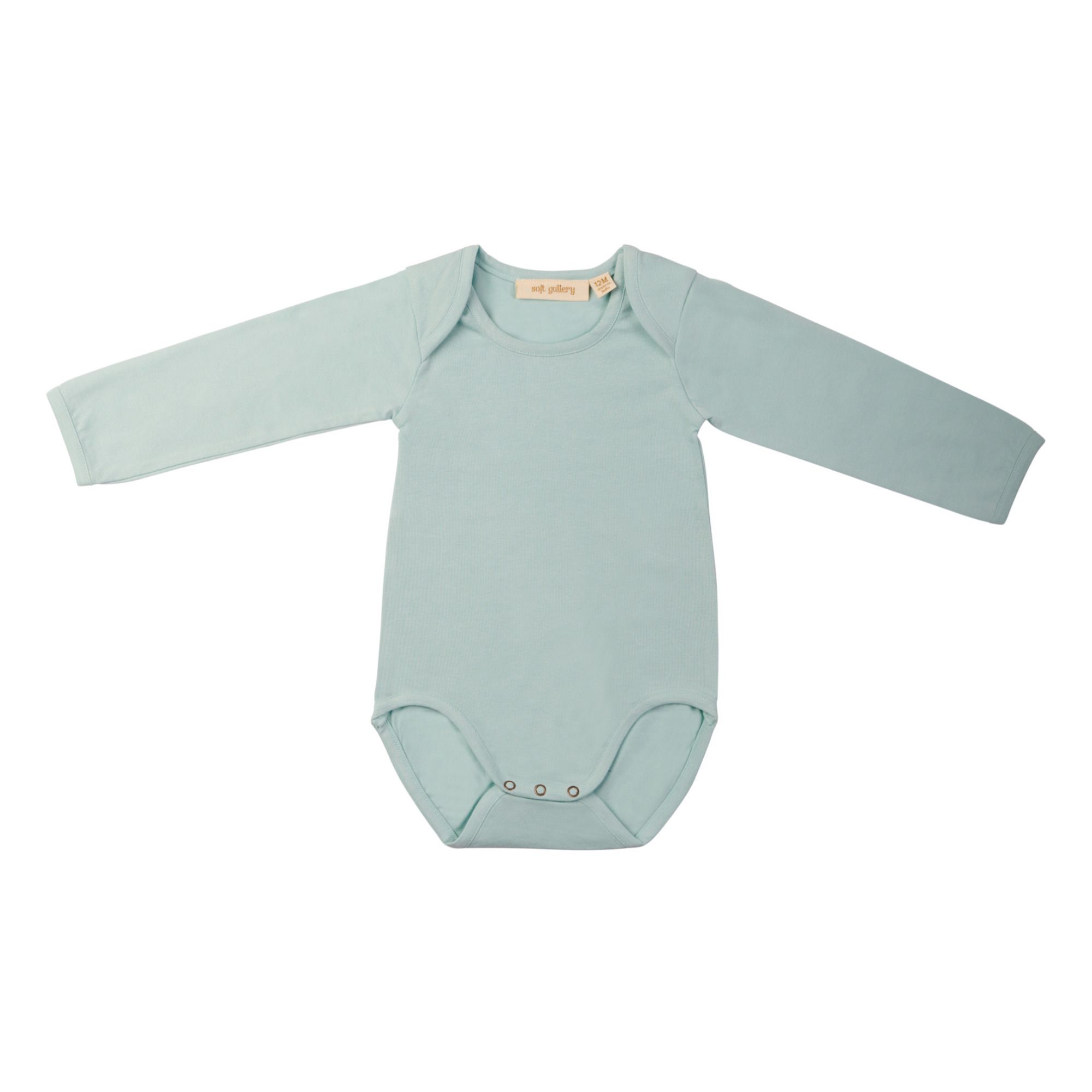 Bob Organic Cotton Baby Bodysuit Blue- Product image n°0