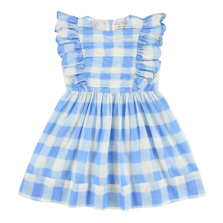 Robe Courte Breeze Vichy | Bleu- Image produit n°0