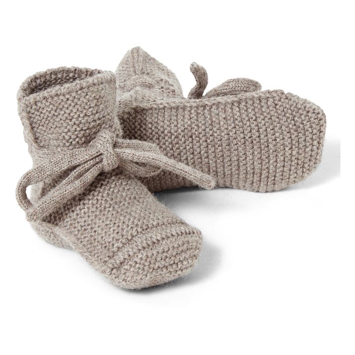Chaussons en Mérinos | Gris foncé- Image produit n°3