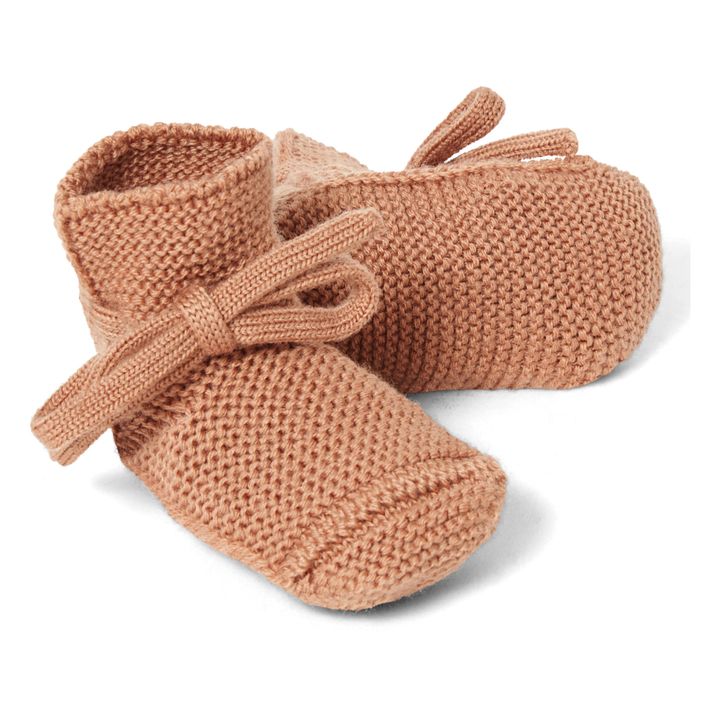 Chaussons en Mérinos | Terracotta- Image produit n°2