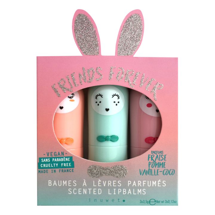 Estuche con protectores labiales veganos Conejo - Set de 3- Imagen del producto n°0