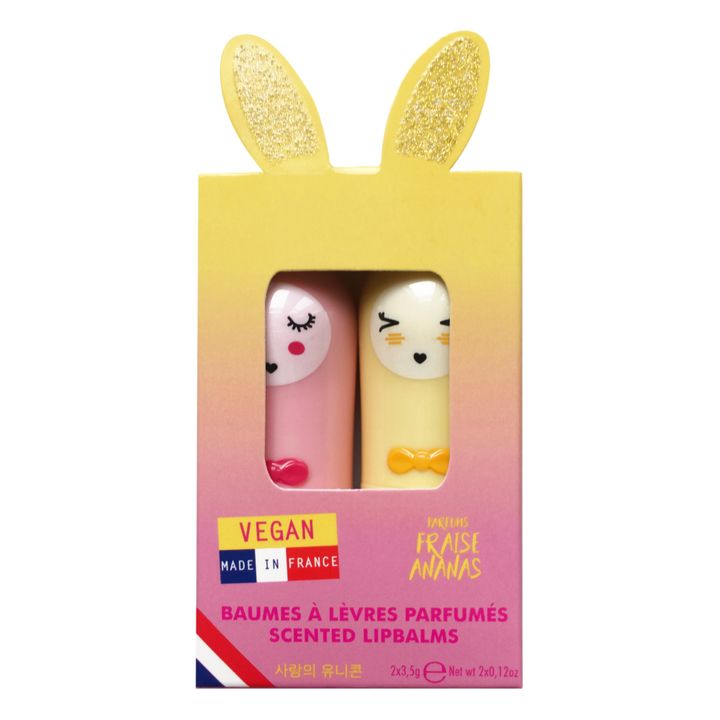 Set de 2 bálsamos labiales California - Fresa y piña- Imagen del producto n°0