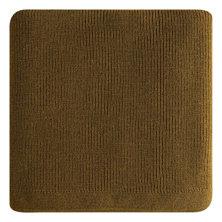 Felix Merino Wool Blanket | Giallo senape- Immagine del prodotto n°0