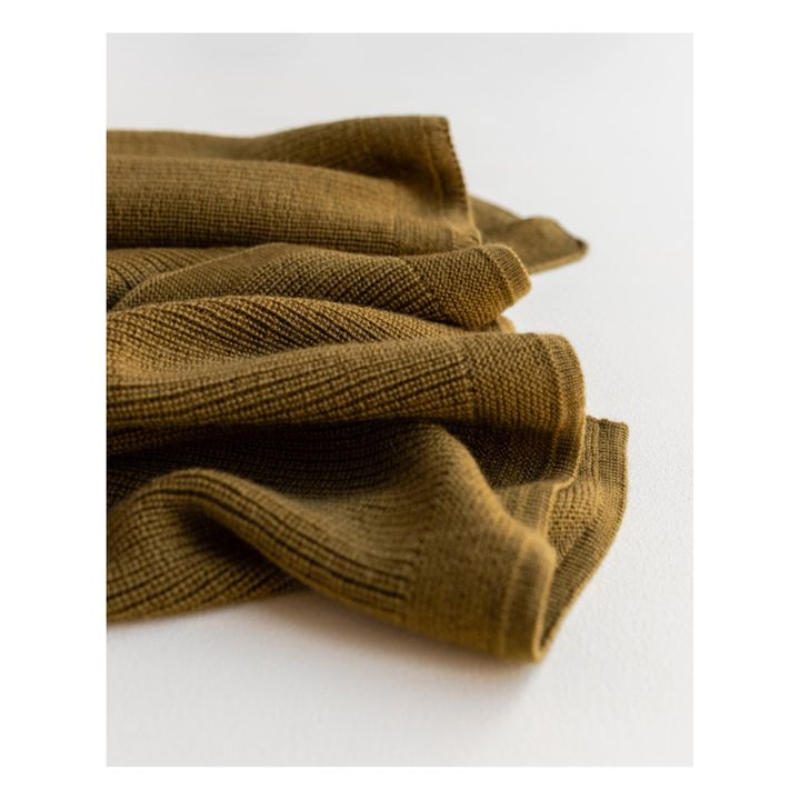 Felix Merino Wool Blanket | Giallo senape- Immagine del prodotto n°4