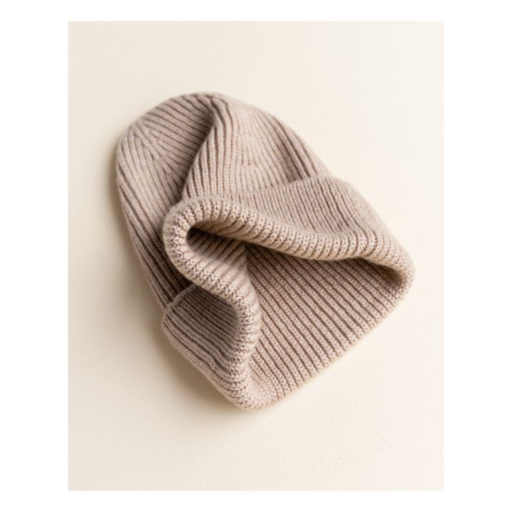 Fonzie Merino Wool Beanie - Women’s Collection | Beige- Imagen del producto n°1