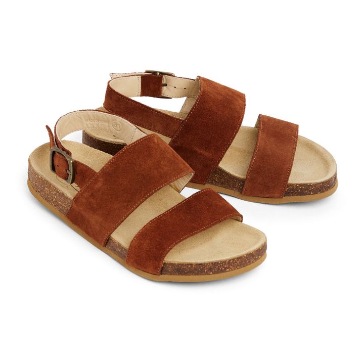 Sandalias Suede Agostino Camel- Imagen del producto n°0
