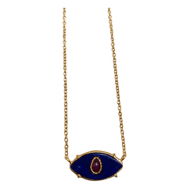 Collana Ayin Lapislazzuli | Blu- Immagine del prodotto n°0