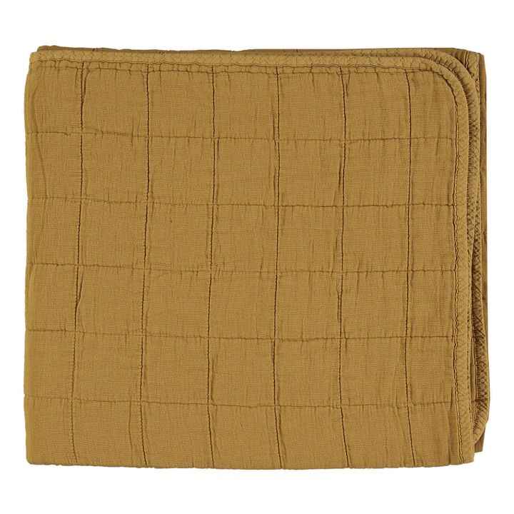 Couverture matelassée en coton | Ocre- Image produit n°0