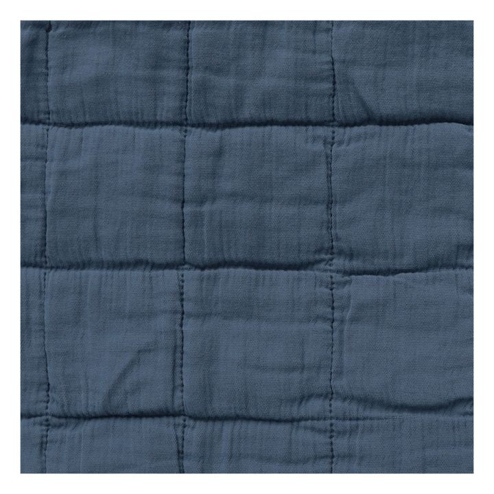 Colcha acolchada de algodón | Azul Marino- Imagen del producto n°4