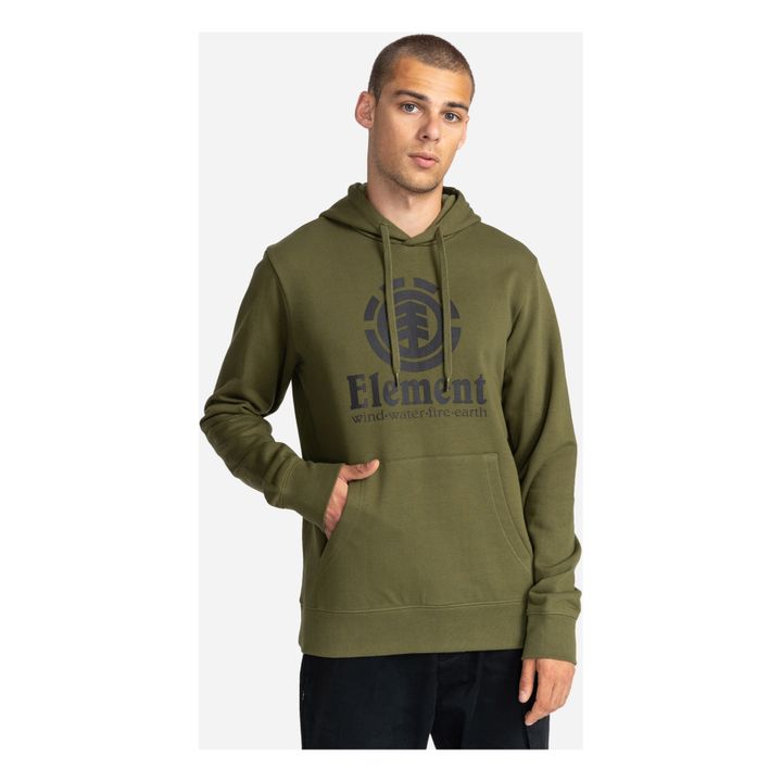 Sudadera con capucha Logo - Colección Adulto - Verde Kaki- Imagen del producto n°3