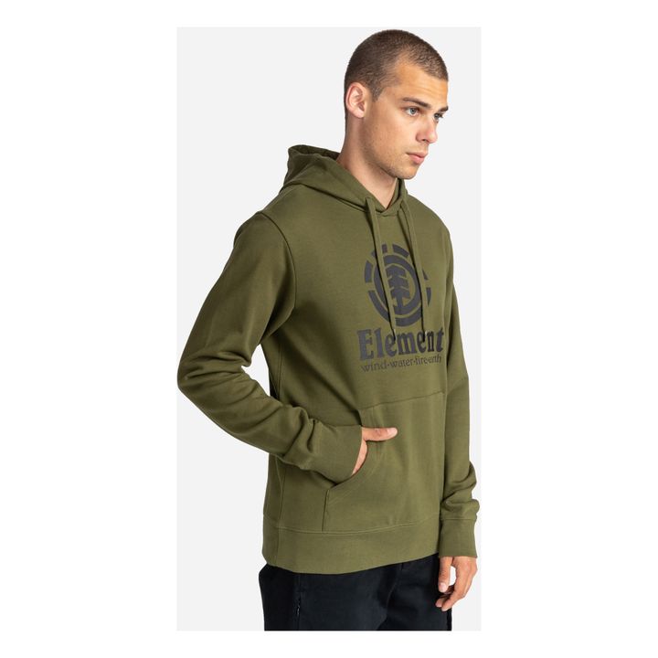 Sudadera con capucha Logo - Colección Adulto - Verde Kaki- Imagen del producto n°4