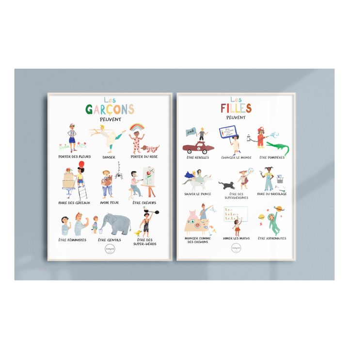 Lámina Les filles peuvent… FR- Imagen del producto n°2
