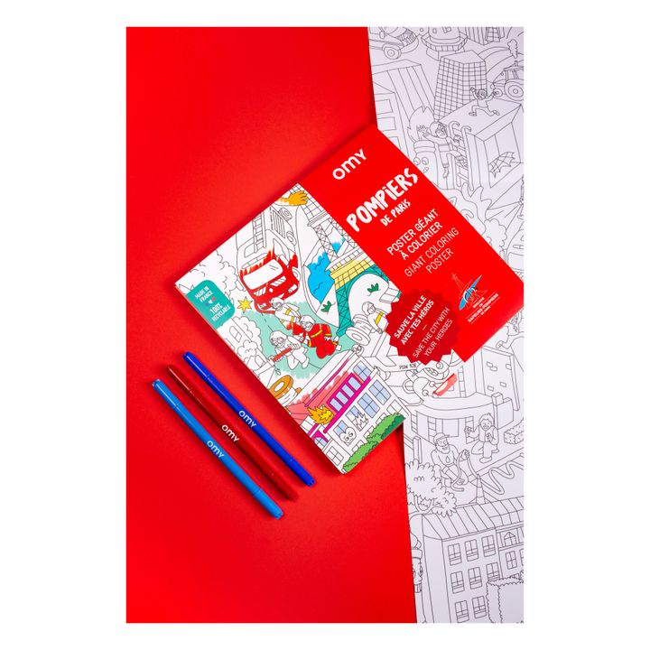 Giant Colouring Poster - Fire Brigade- Product image n°2