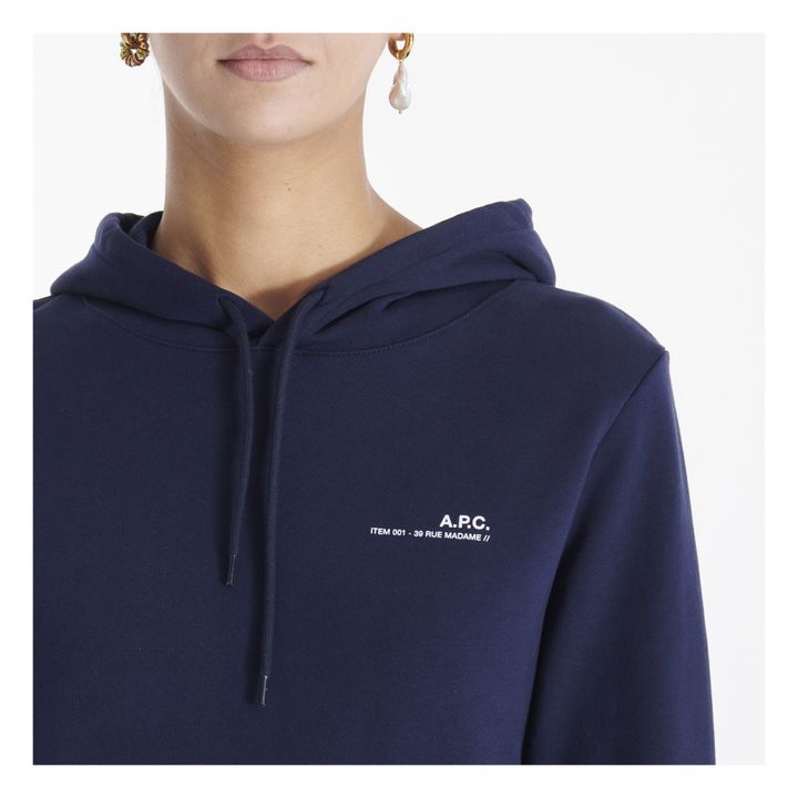 Sweatshirt Hoodie Item F | Navy- Produktbild Nr. 3