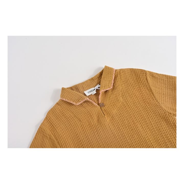 Polo nido de abeja Amelio Ocre- Imagen del producto n°3