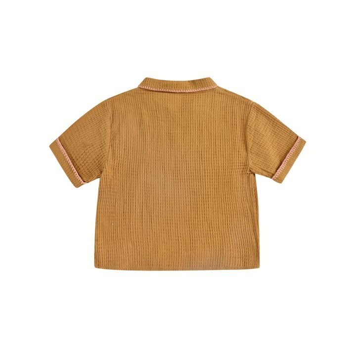 Polo nido de abeja Amelio Ocre- Imagen del producto n°4