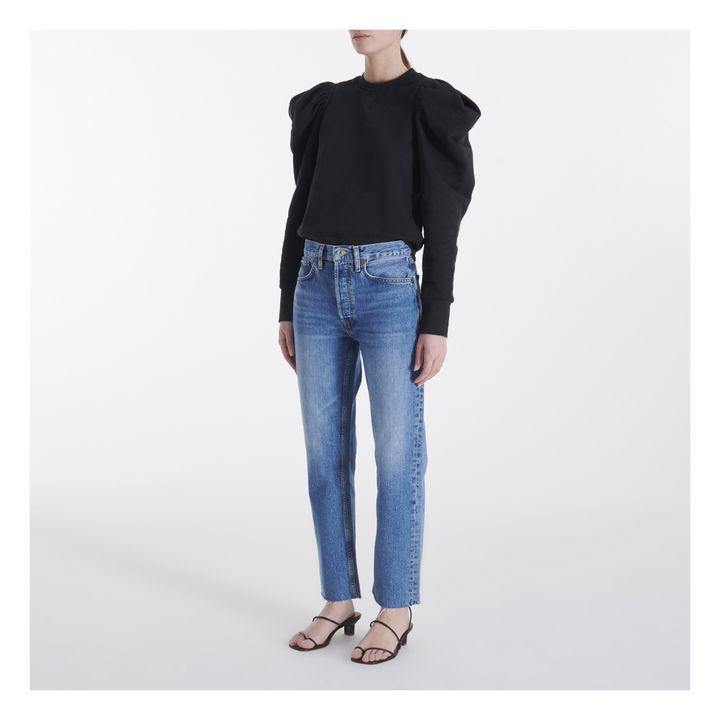 Stove Pipe High-waisted Jeans | Medium Vain- Product image n°0