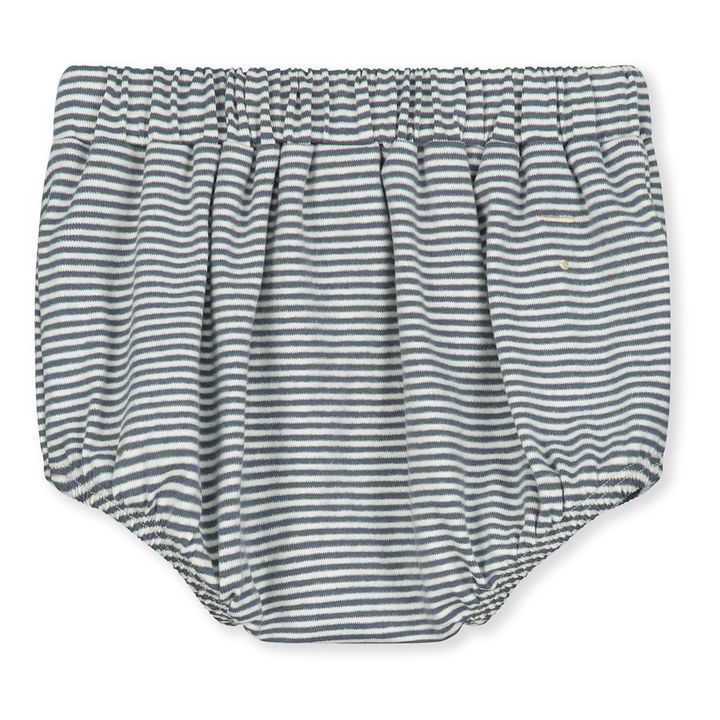 Bloomer Rayé Coton Bio | Bleu gris- Image produit n°3