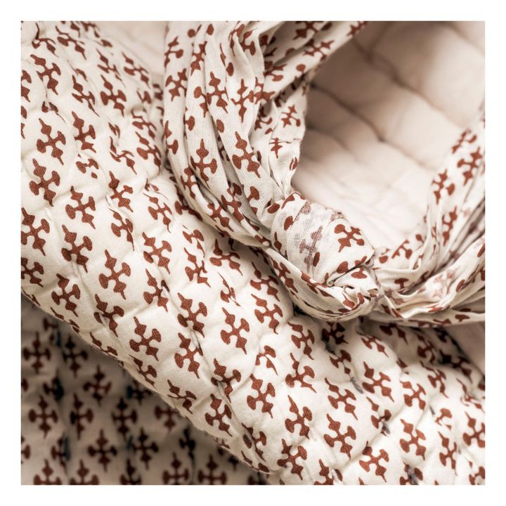 Manta Quilted Nero Camel- Imagen del producto n°4