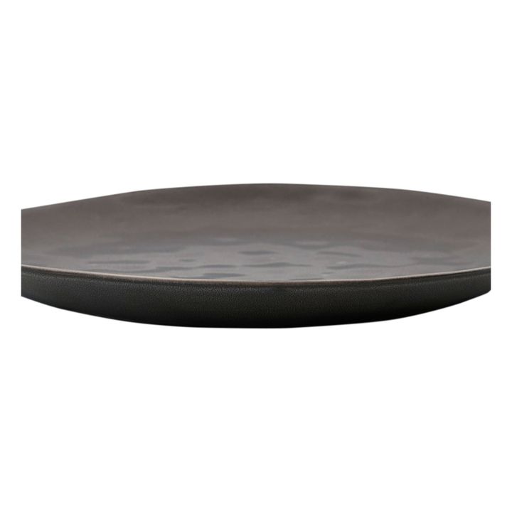 Rustic Stoneware Plate | Dark grey- Product image n°2